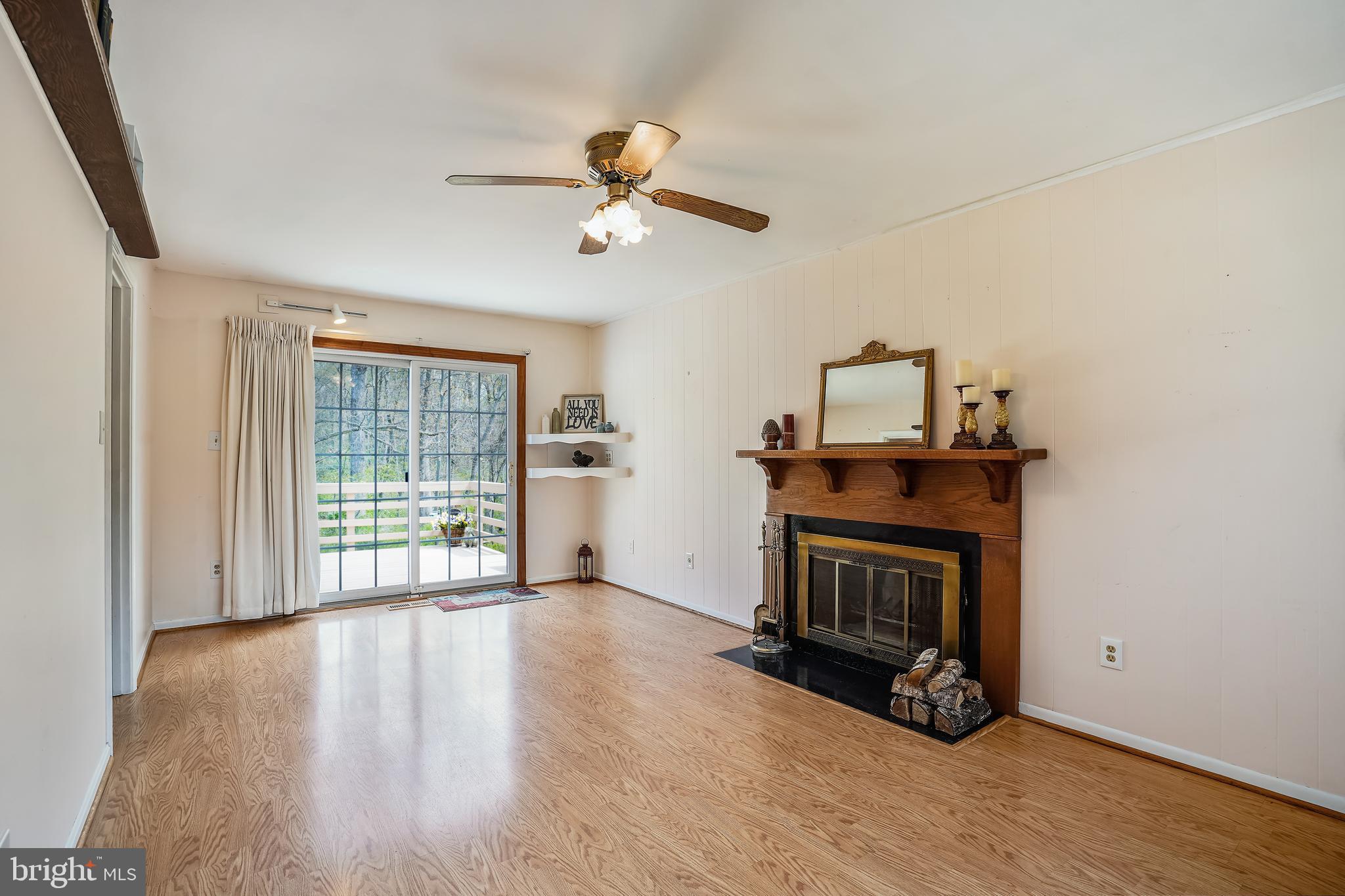 2414 Rosedown Drive Reston, VA 20191 - Photo 19 of 53 Family Room with Fireplace and Angle Bay Window