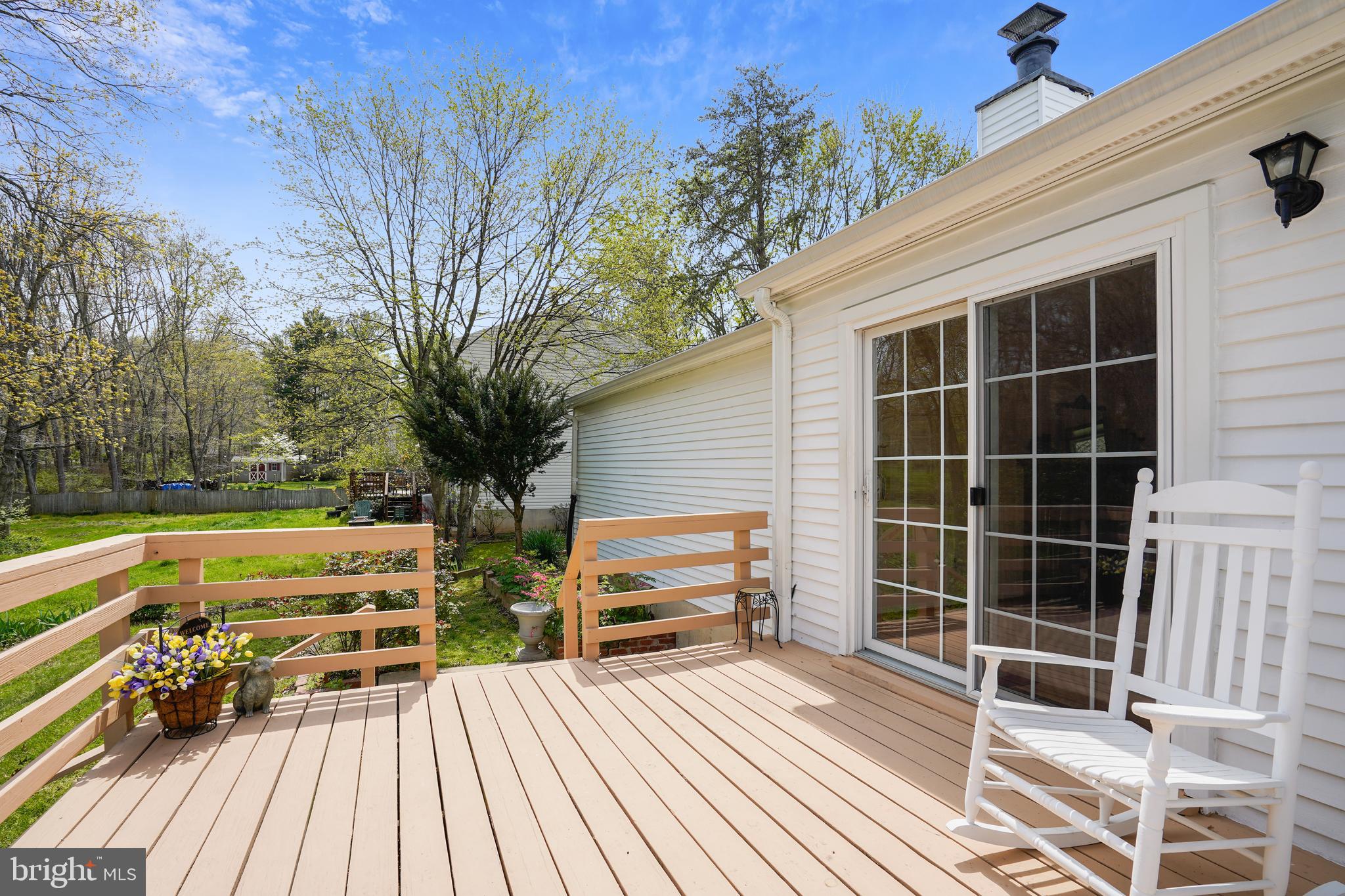 2414 Rosedown Drive Reston, VA 20191 - Photo 23 of 53 Rear Wood Deck overlooking WOODED Rear Yard