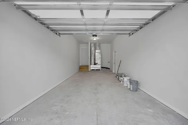 a view of a room with stairs