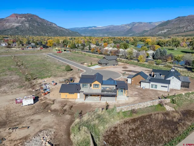 a view of a lake with a mountain