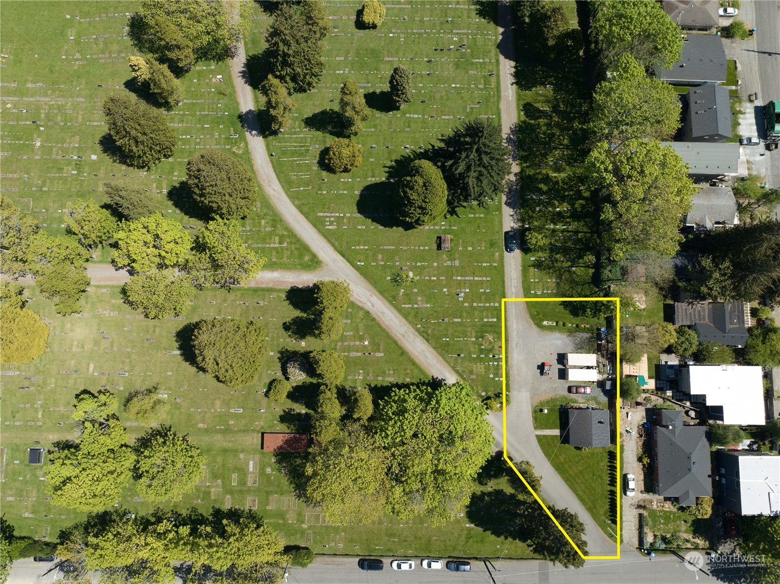 8712 12th Avenue Northwest Seattle, WA 98117 - Photo 5 of 9 an aerial view of residential house with pool