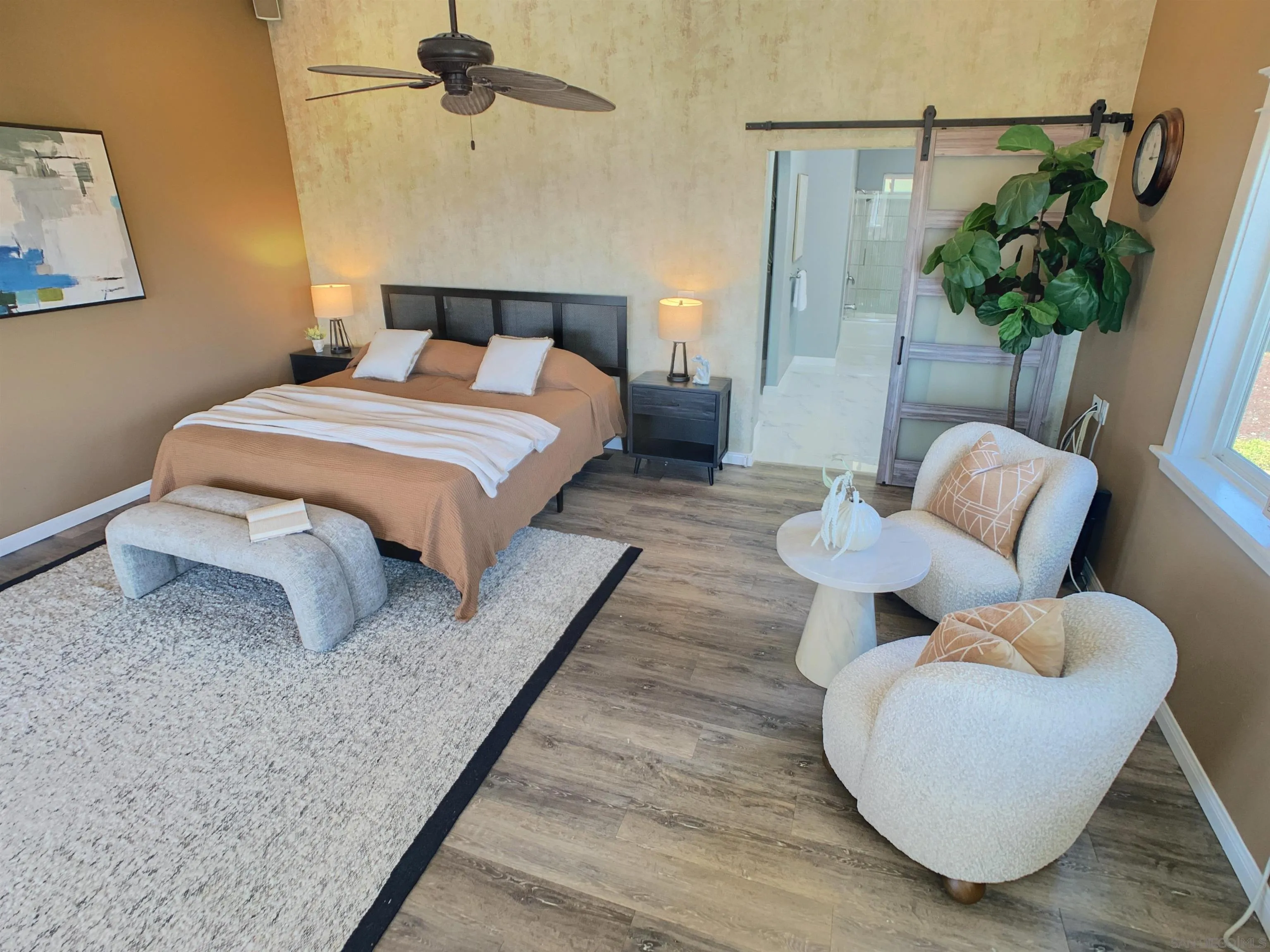 205 Highline Trail El Cajon, CA 92021 - Photo 21 of 45 a bedroom with furniture and a potted plant