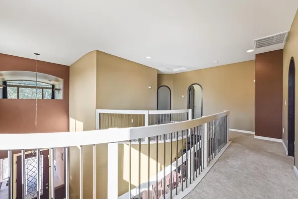 a bathroom with a bathtub and a sink