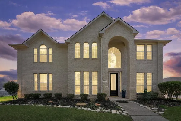 a front view of a house