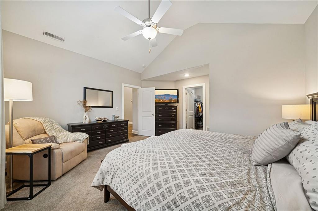 336 Saddlebrook Road Gibsonia, PA 15044 - Photo 21 of 35 a bedroom with bed and a chandelier