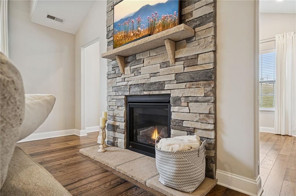 336 Saddlebrook Road Gibsonia, PA 15044 - Photo 10 of 35 a living room with furniture and a fireplace