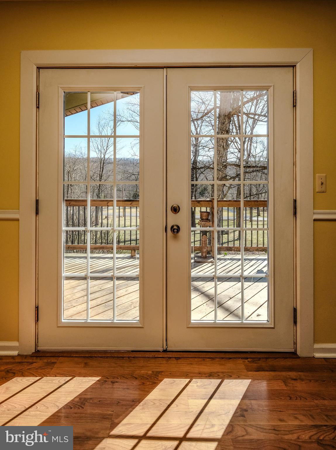 Double door in Dining Room leading to Covered Deck