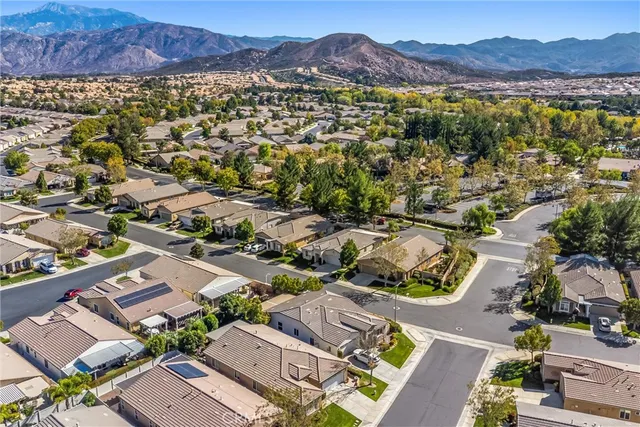 an aerial view of residential house with outdoor space
