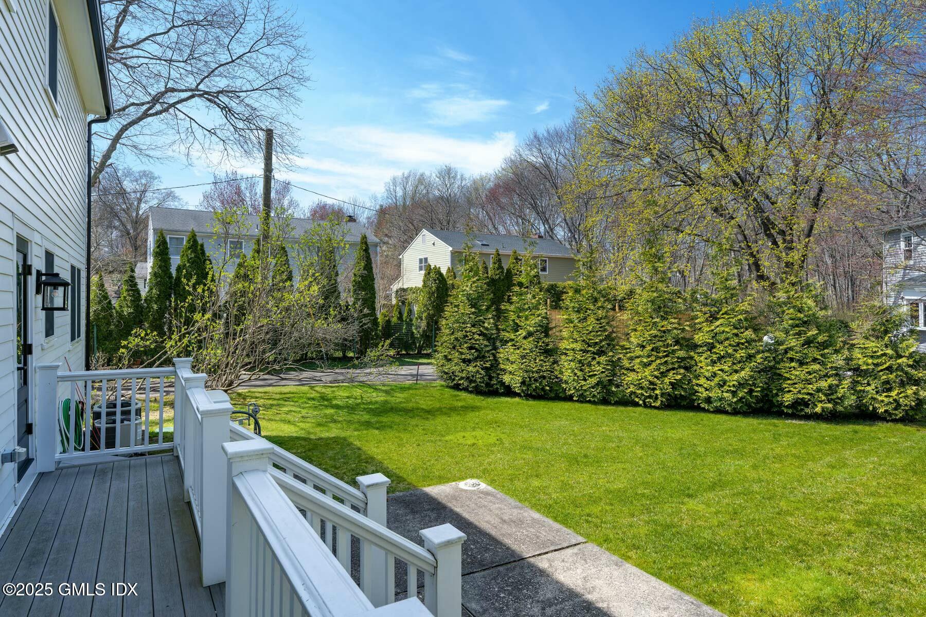 7 Griffith Road Riverside, CT 06878 - Photo 24 of 30 a view of a house with backyard