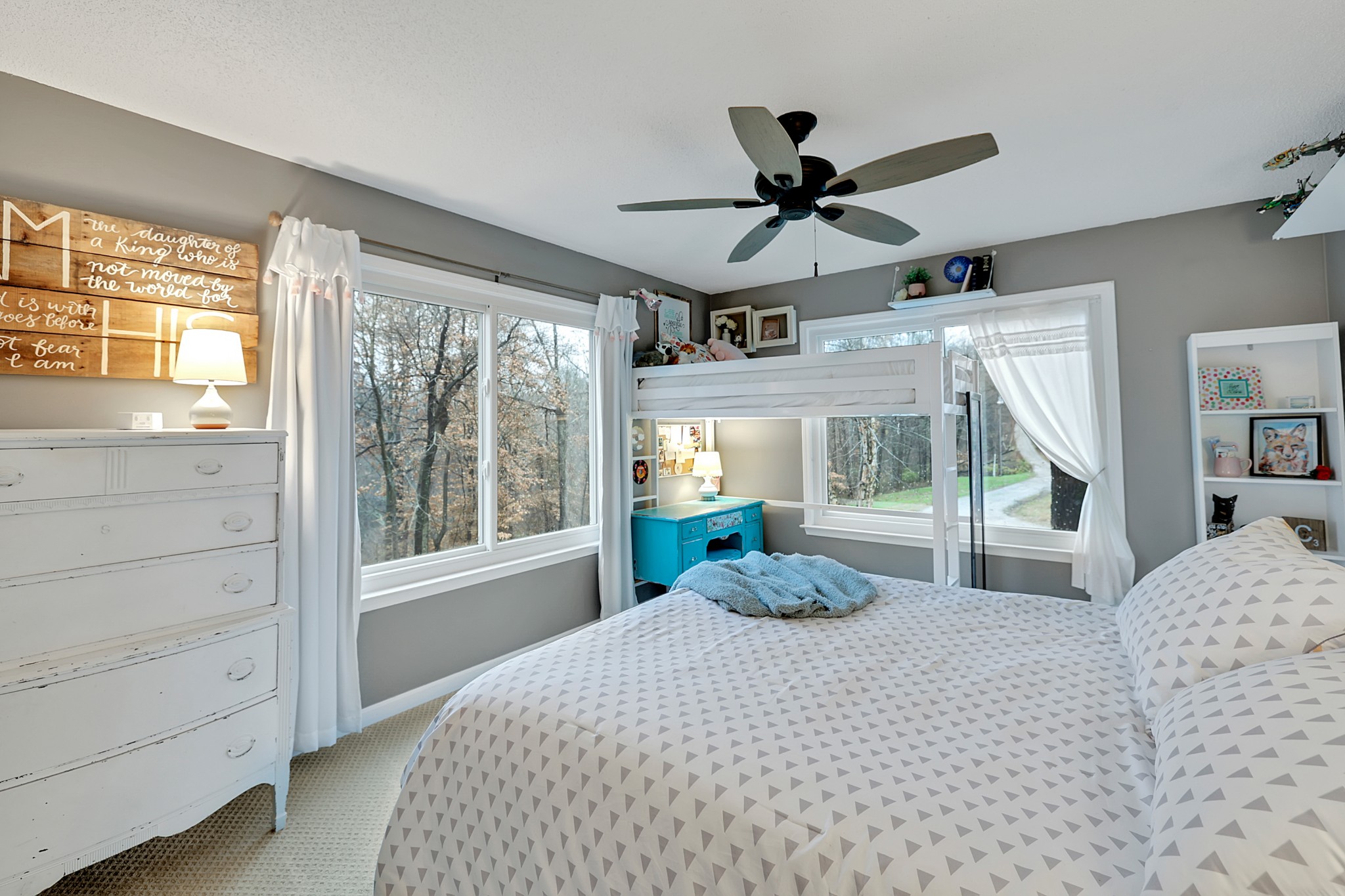 1820 Gravel Hill Road Columbia, TN 38401 - Photo 19 of 37 a bedroom with a large bed and a large window