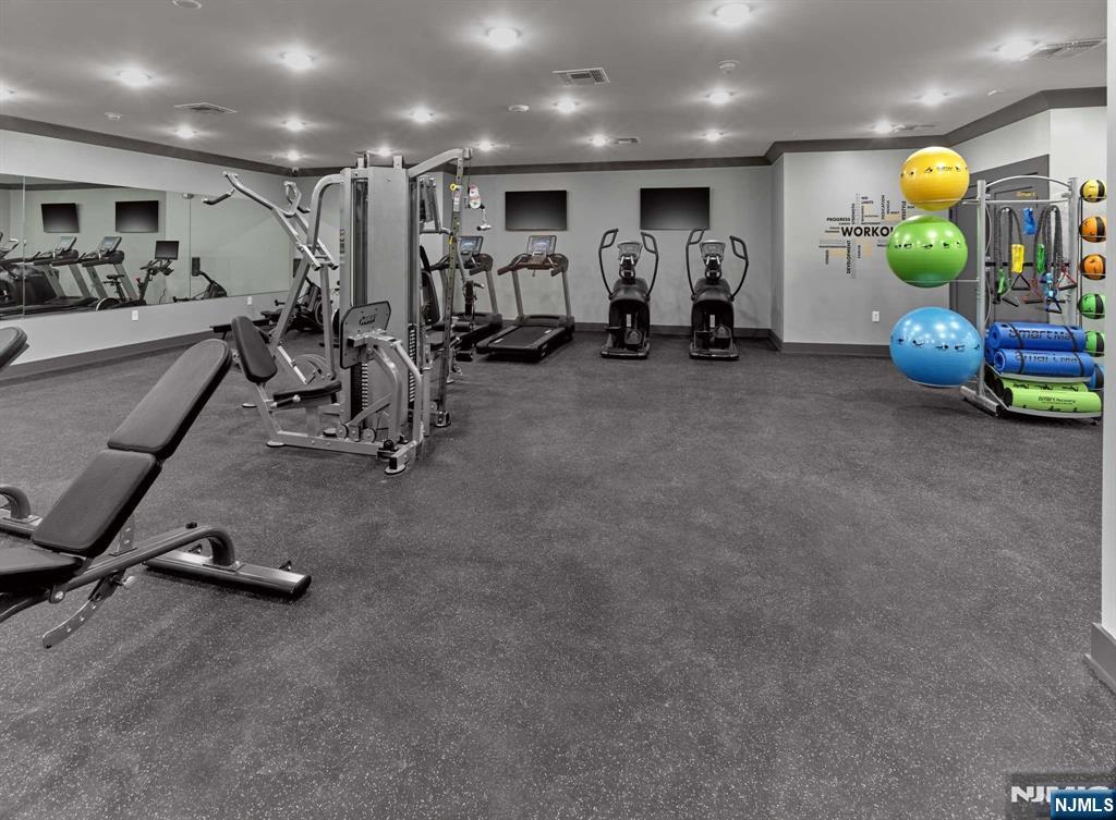 8 Tice Road, Unit 110 Franklin Lakes, NJ 07417 - Photo 20 of 29 a view of a room with gym equipment