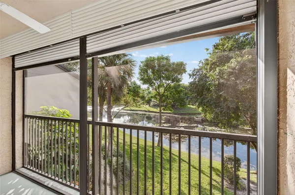 a view of a balcony