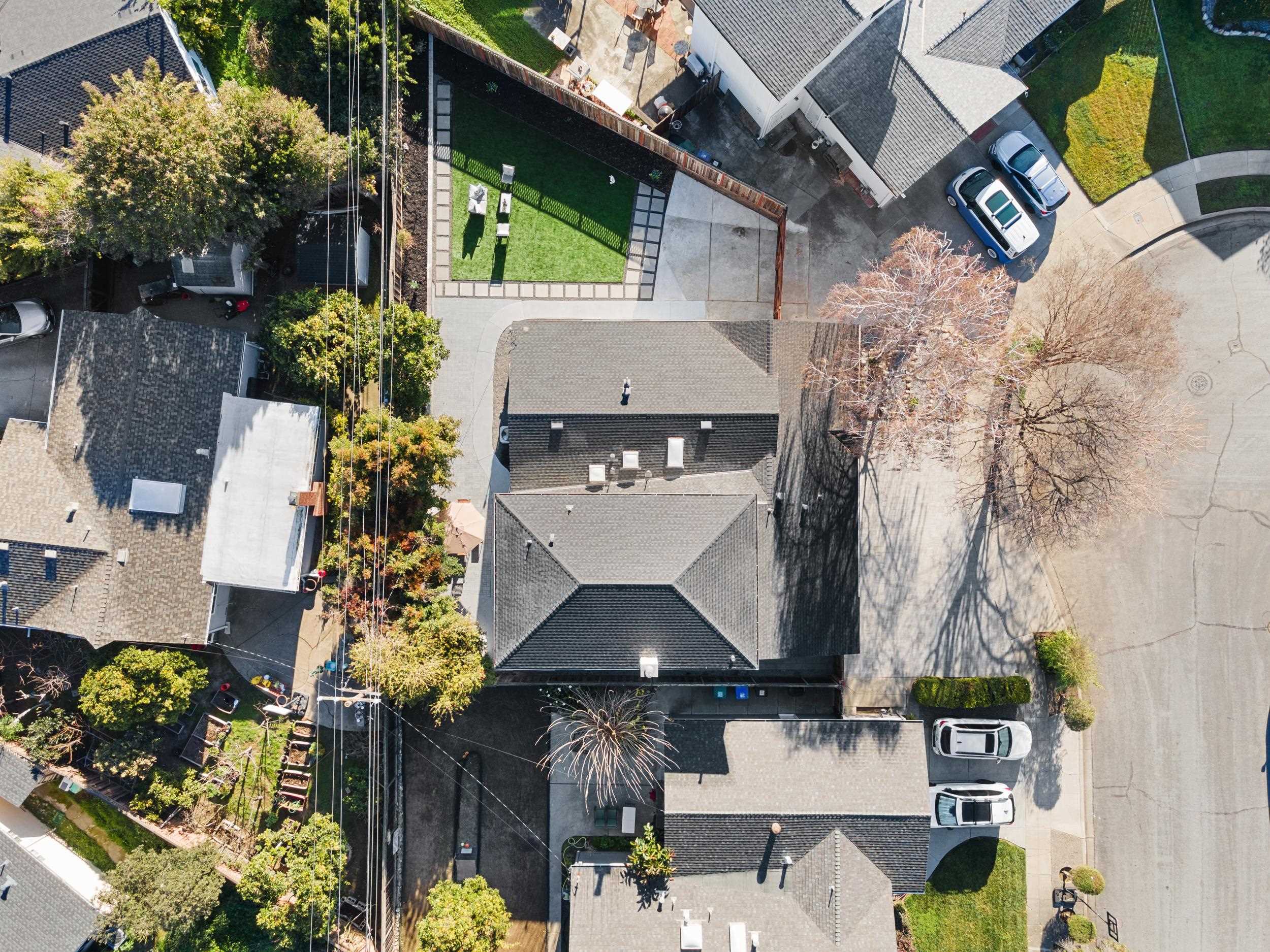 38952 Emrol Avenue Fremont, CA 94536 - Photo 59 of 59 a aerial view of a house with a yard and potted plants