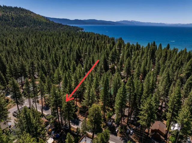 a view of a city with a mountain