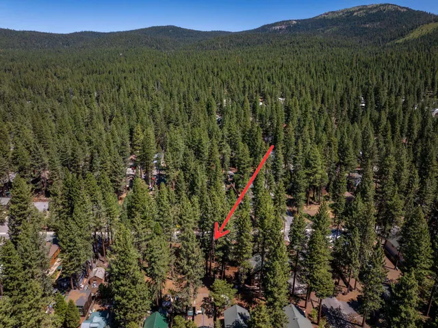 a view of a city with a mountain