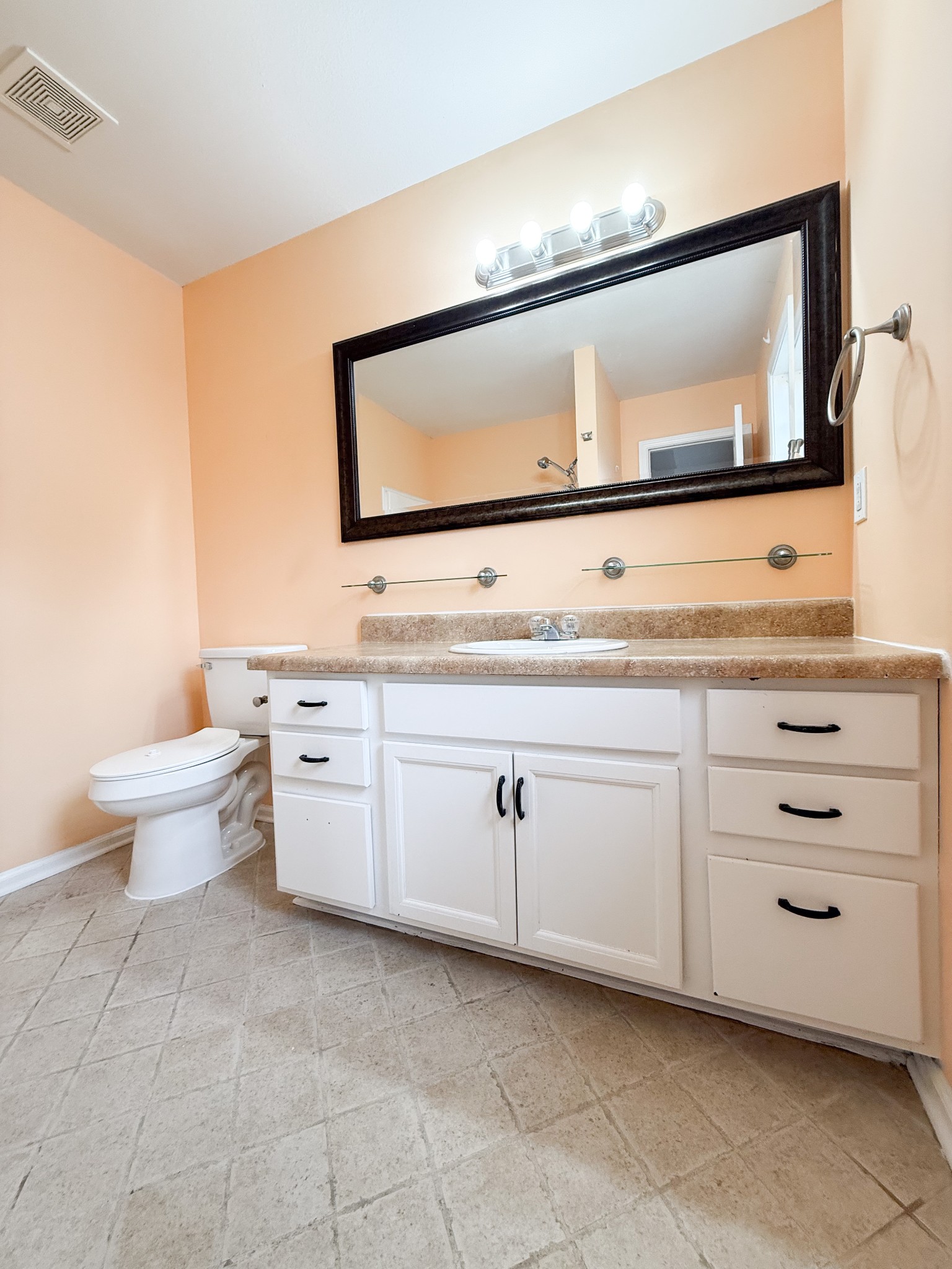 985 Silty Drive Clarksville, TN 37042 - Photo 10 of 19 a bathroom with a double vanity sink and a mirror