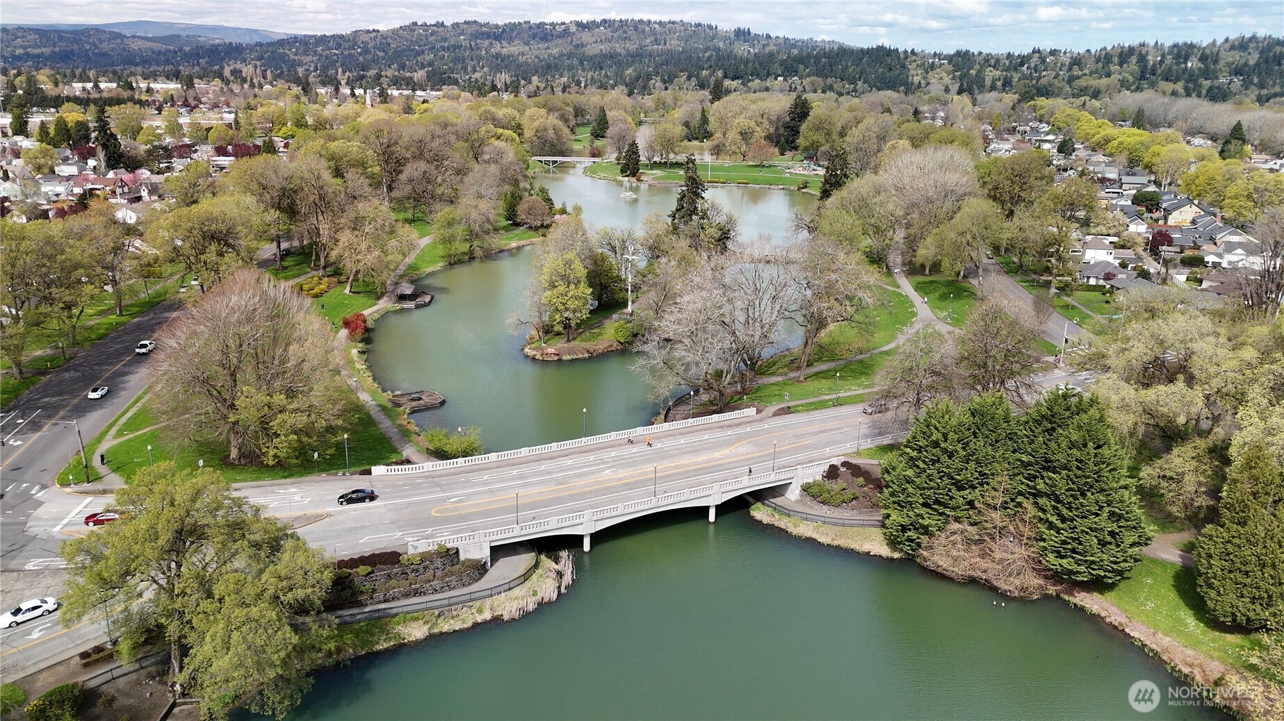 151 Barlow Point Road Longview, WA 98632 - Photo 32 of 34 an aerial view of a house with a lake view