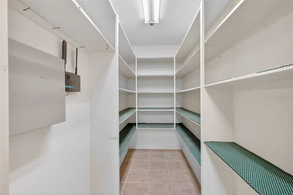 a view of backyard with green space