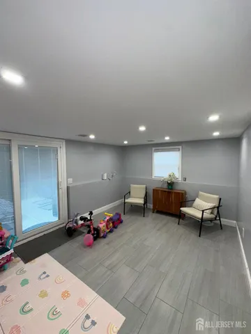 a room with lots of gym equipment