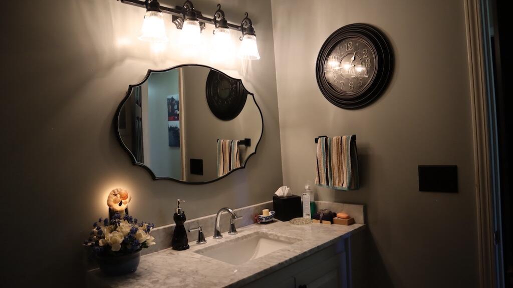 1247 Cannady School Road Southeast Floyd, VA 24091 - Photo 29 of 54 a bathroom with a sink and a mirror