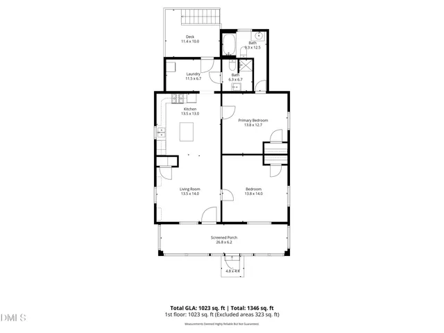 a view of a yard with plants and trees