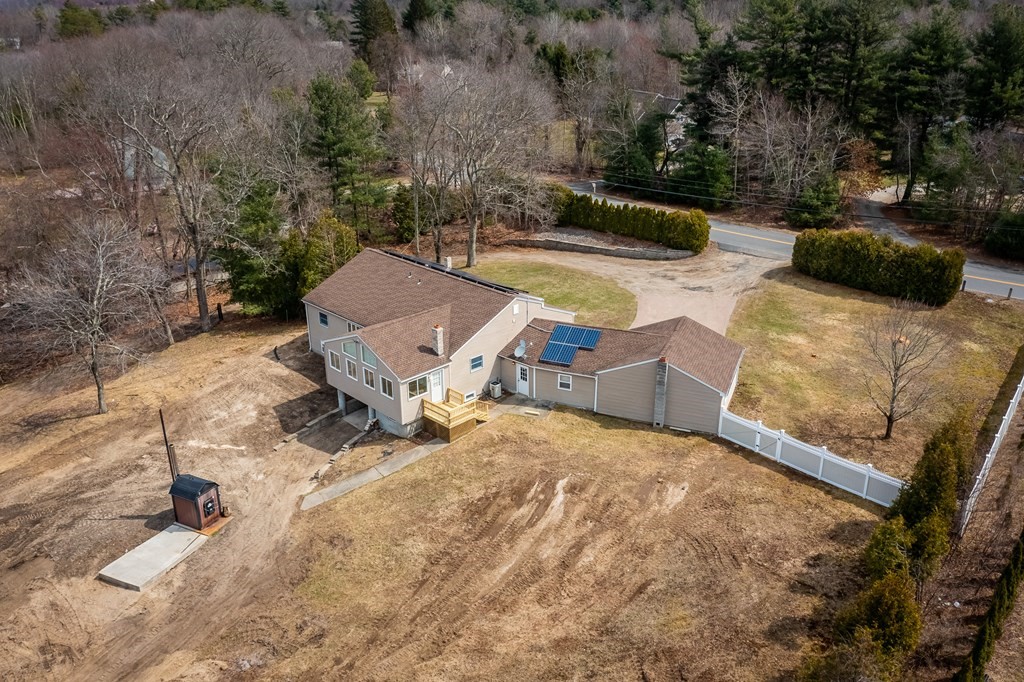 127 Upper Hampden Road Monson, MA 01057 - Photo 13 of 42 an aerial view of a house with yard and mountain view in back