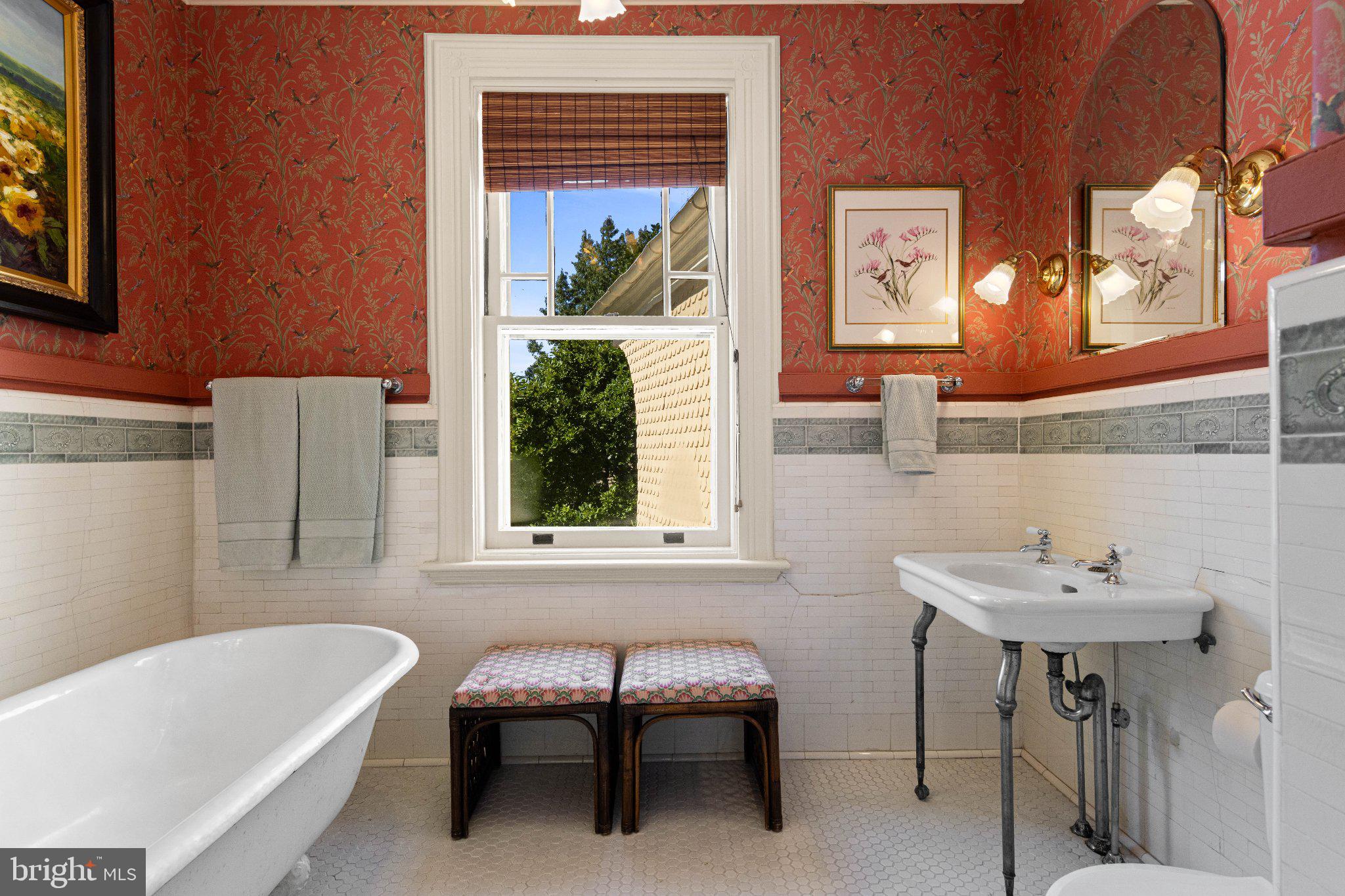 312 South Waterloo Road Devon, PA 19333 - Photo 56 of 112 Hall full bathroom with claw tub