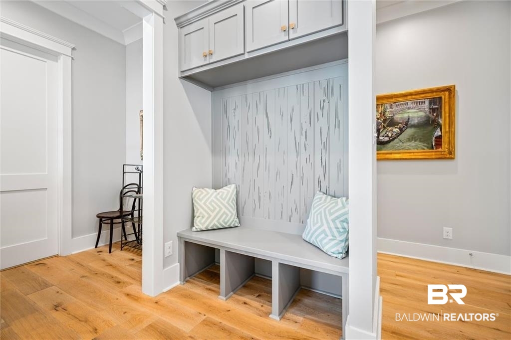 707 Cardamel Court Fairhope, AL 36532 - Photo 12 of 40 Mudroom featuring light hardwood / wood-style flooring