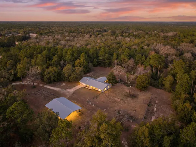 a view of a city with sunset view