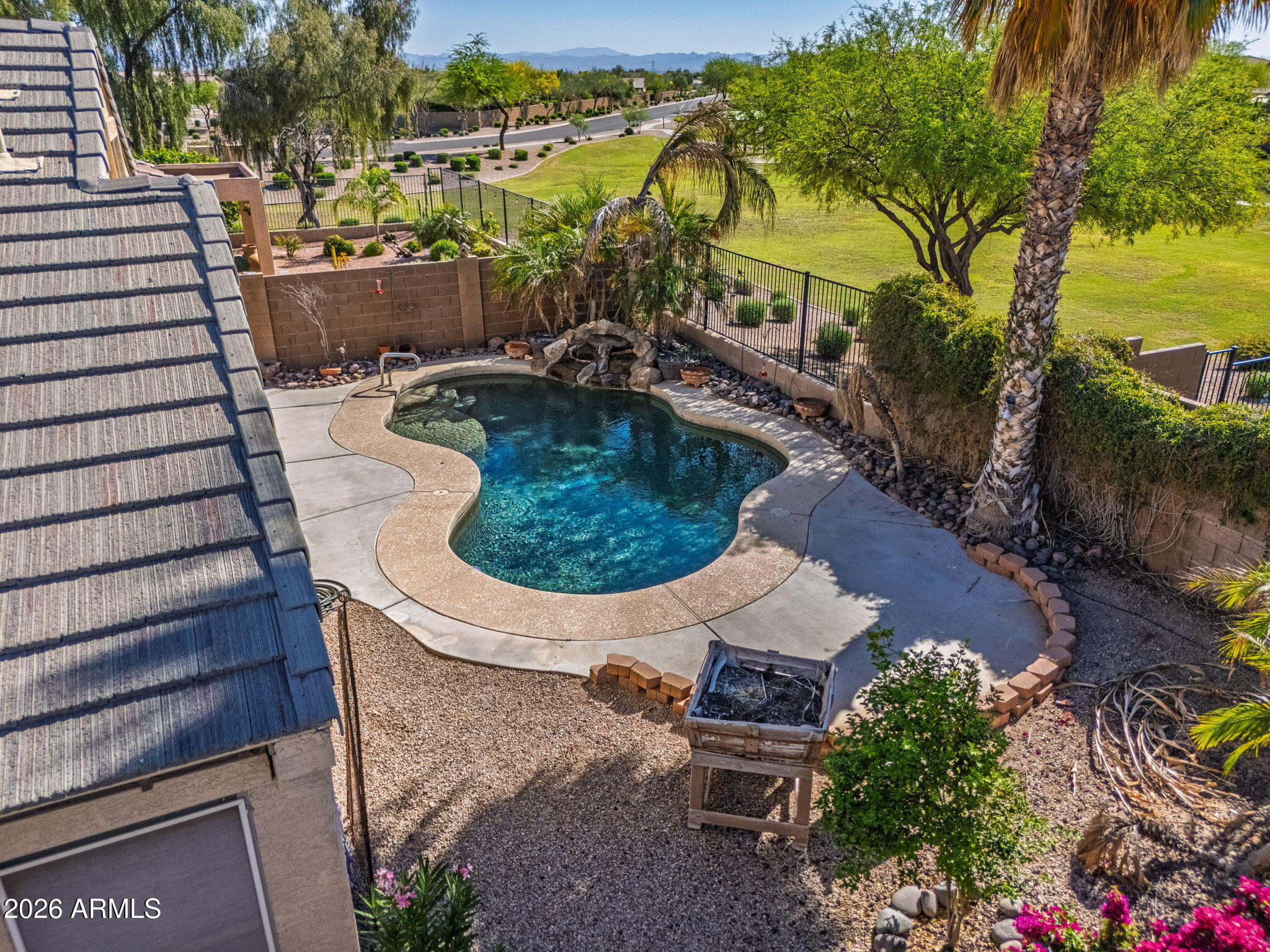 11 West Cooper Canyon Road San Tan Valley, AZ 85143 - Photo 29 of 31 a view of a swimming pool with a patio