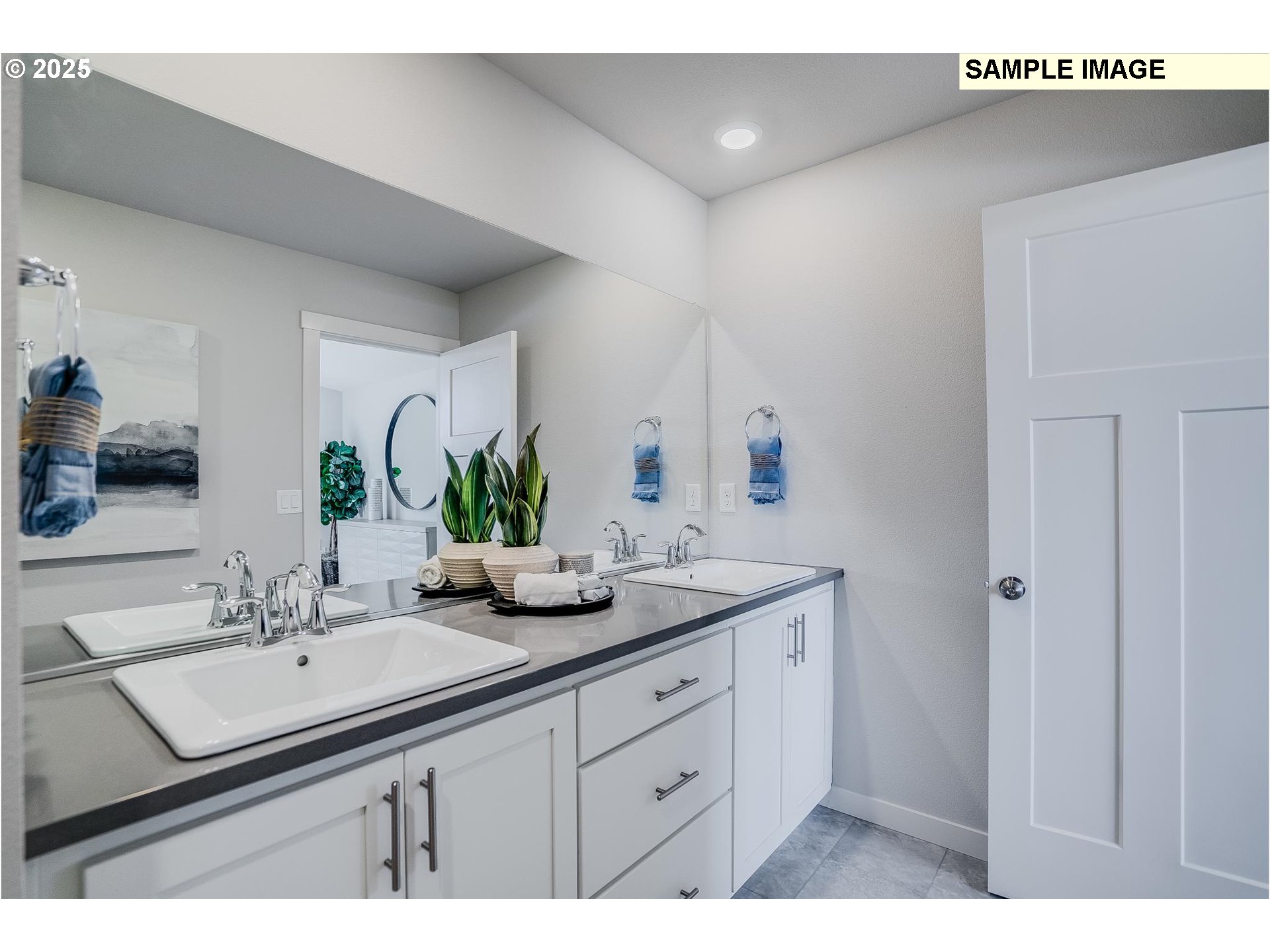 23809 Southwest Black Tortoise Terrace Tualatin, OR 97062 - Photo 15 of 26 a bathroom with a sink and a mirror