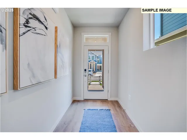 a view of an front door