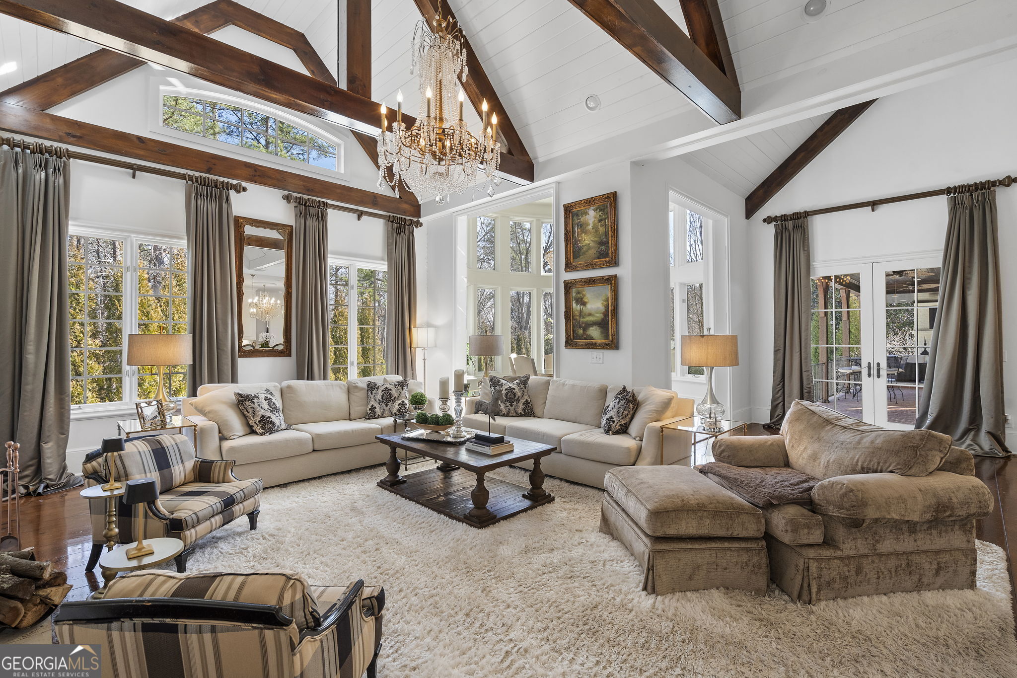 9 Belle Meade Drive Rome, GA 30165 - Photo 19 of 78 a living room with furniture and floor to ceiling windows