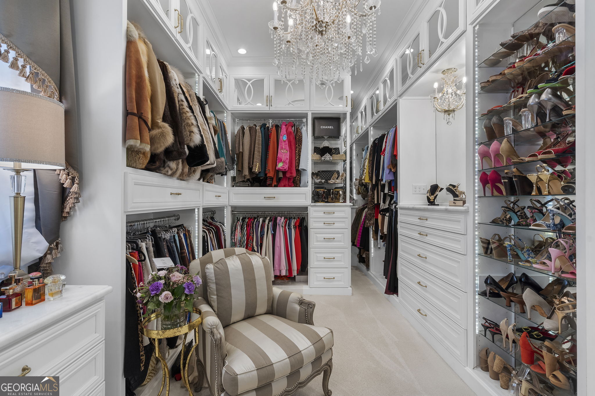 9 Belle Meade Drive Rome, GA 30165 - Photo 29 of 78 a view of walk in closet with clothes and shoes