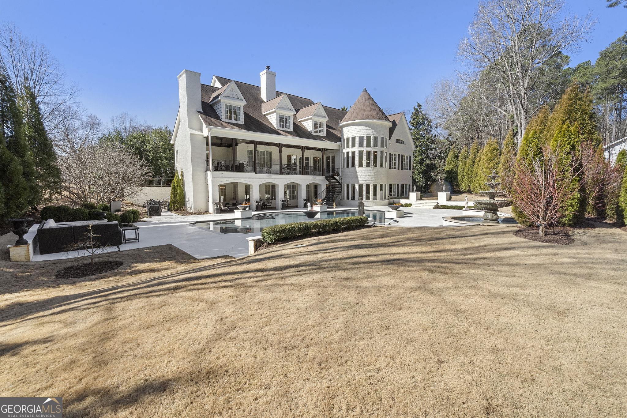 9 Belle Meade Drive Rome, GA 30165 - Photo 63 of 78 a view of a building with mountains in the background