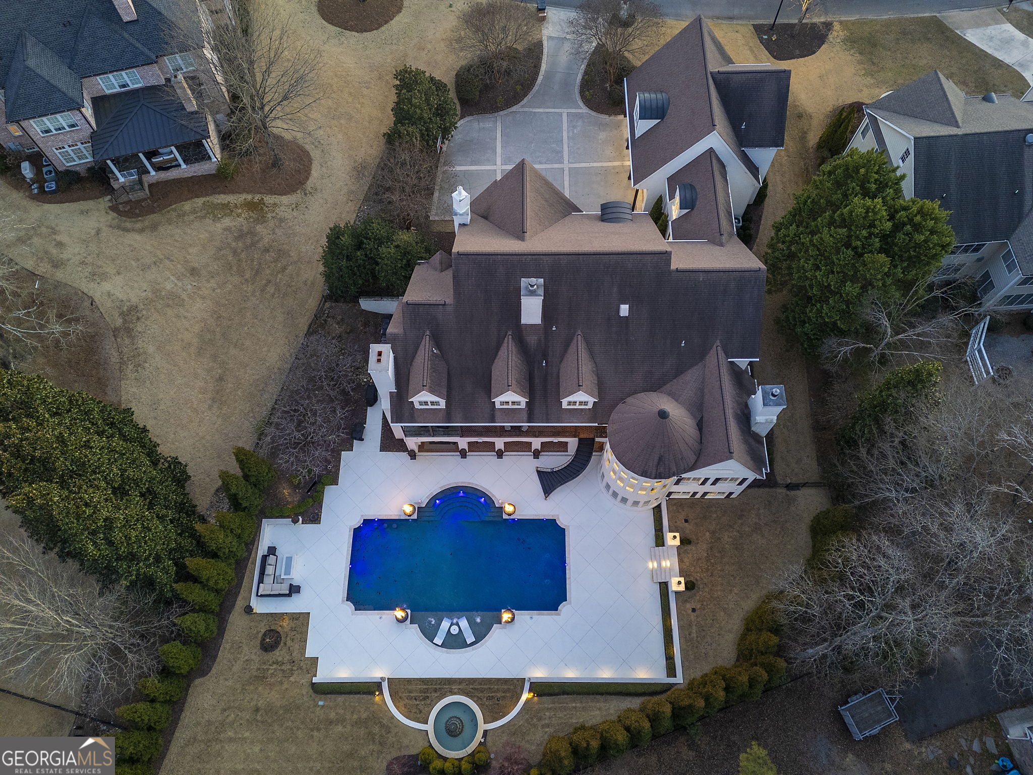 9 Belle Meade Drive Rome, GA 30165 - Photo 68 of 78 an aerial view of a house with yard and car parked