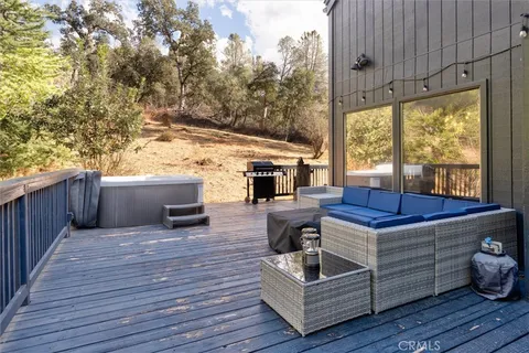 a view of a yard with trees