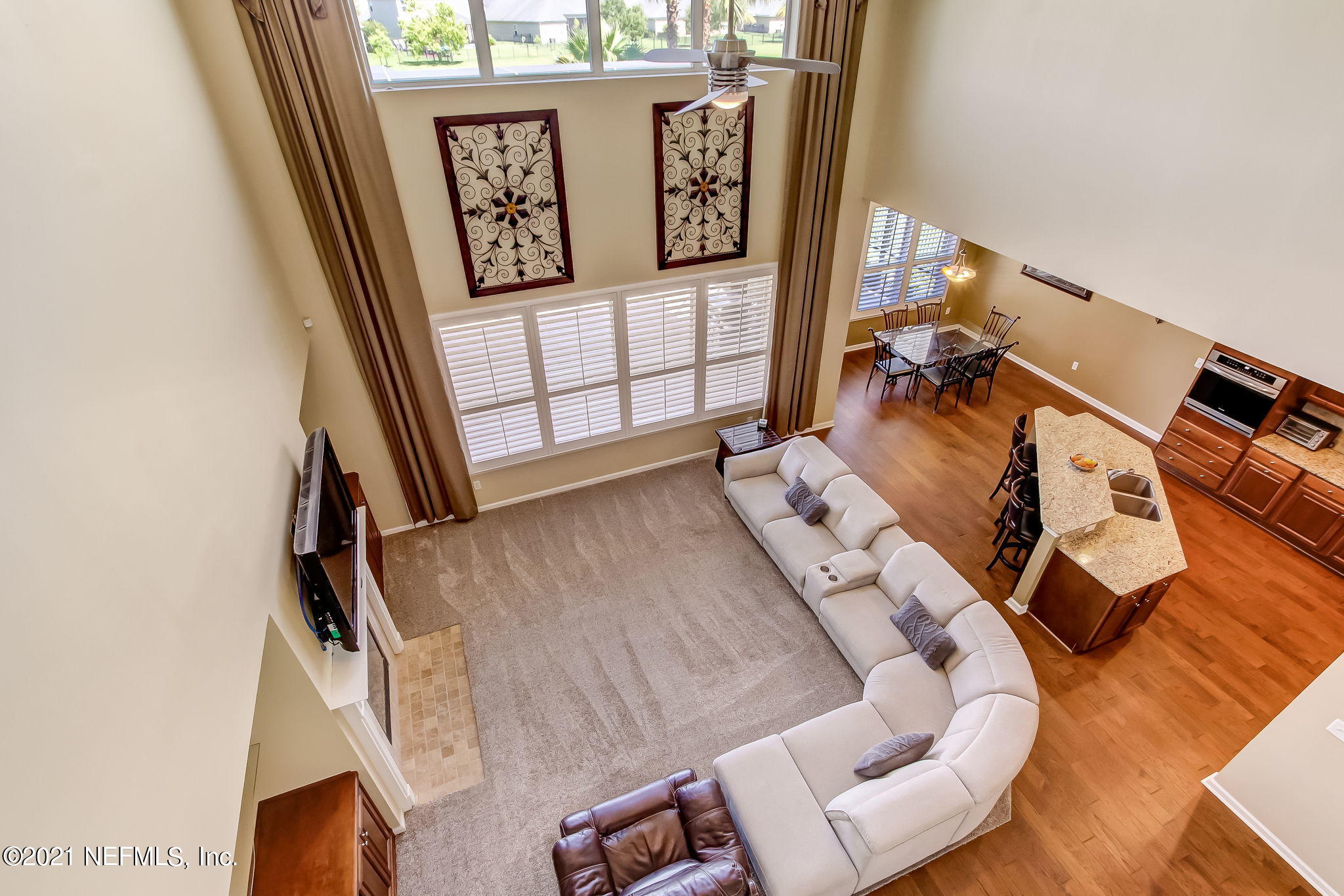 659 Porta Rosa Circle St. Augustine, FL 32092 - Photo 45 of 108 Living Room View from Upstairs