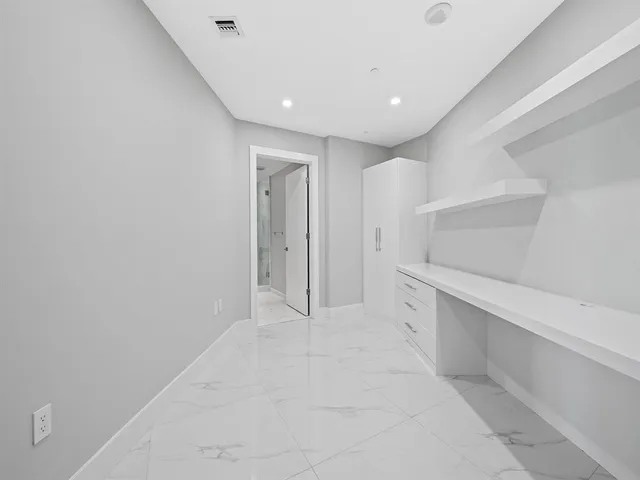 a view of a terrace with yard