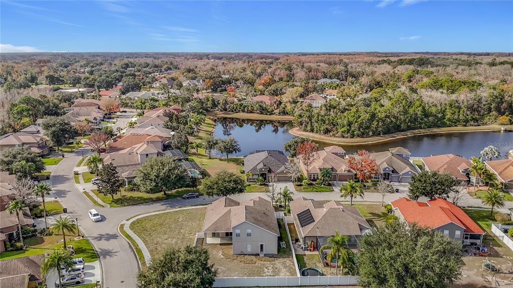 8942 Sandusky Lane New Port Richey, FL 34654 - Photo 77 of 87 an aerial view of residential houses with outdoor space and swimming pool