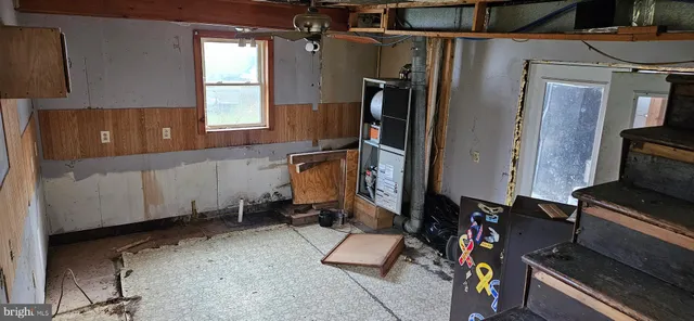 a room with storage and utility