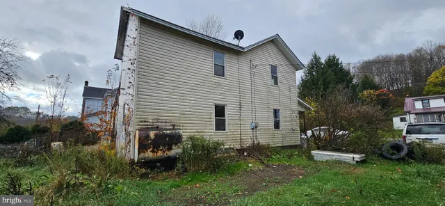 a view of backyard with a garden and plants