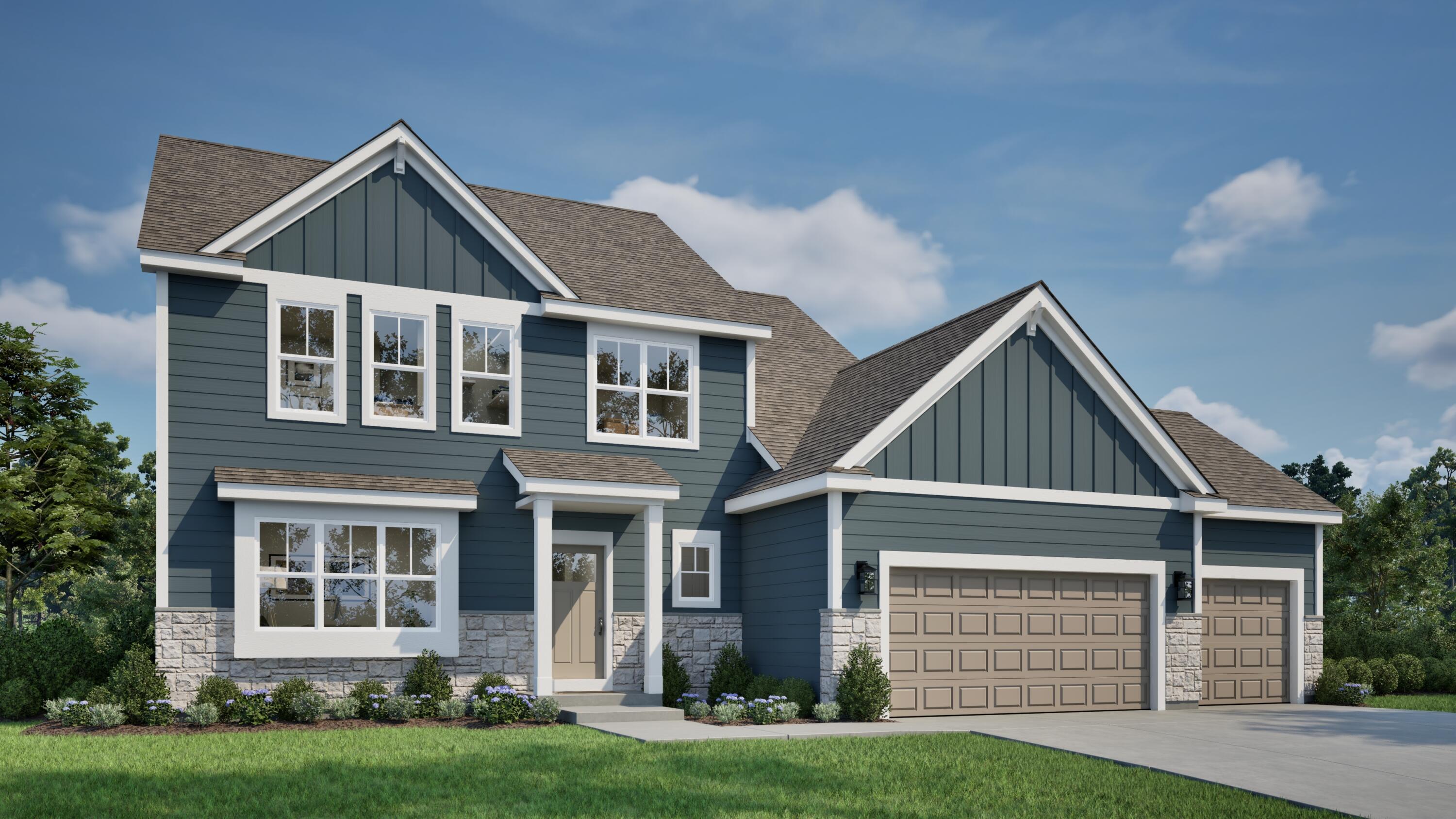 474 Limestone Lane Slinger, WI 53086 - Photo 1 of 5 Driveway & Landscaping not included. Rendering shown may not reflect exact structural options or exterior selections of the home.