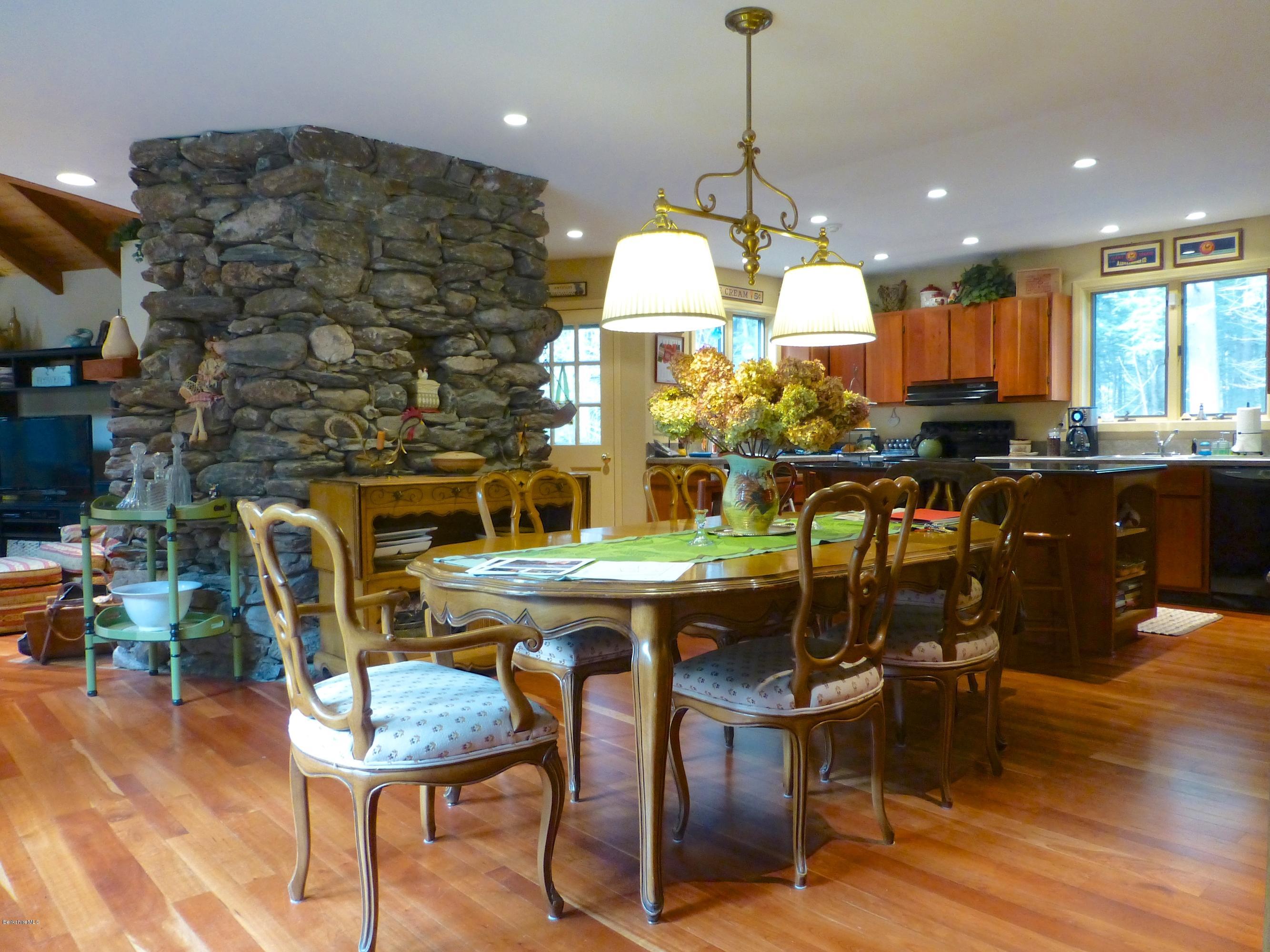 34 Glendale Road Stockbridge, MA 01262 - Photo 8 of 24 a view of a dining room with furniture window and wooden floor