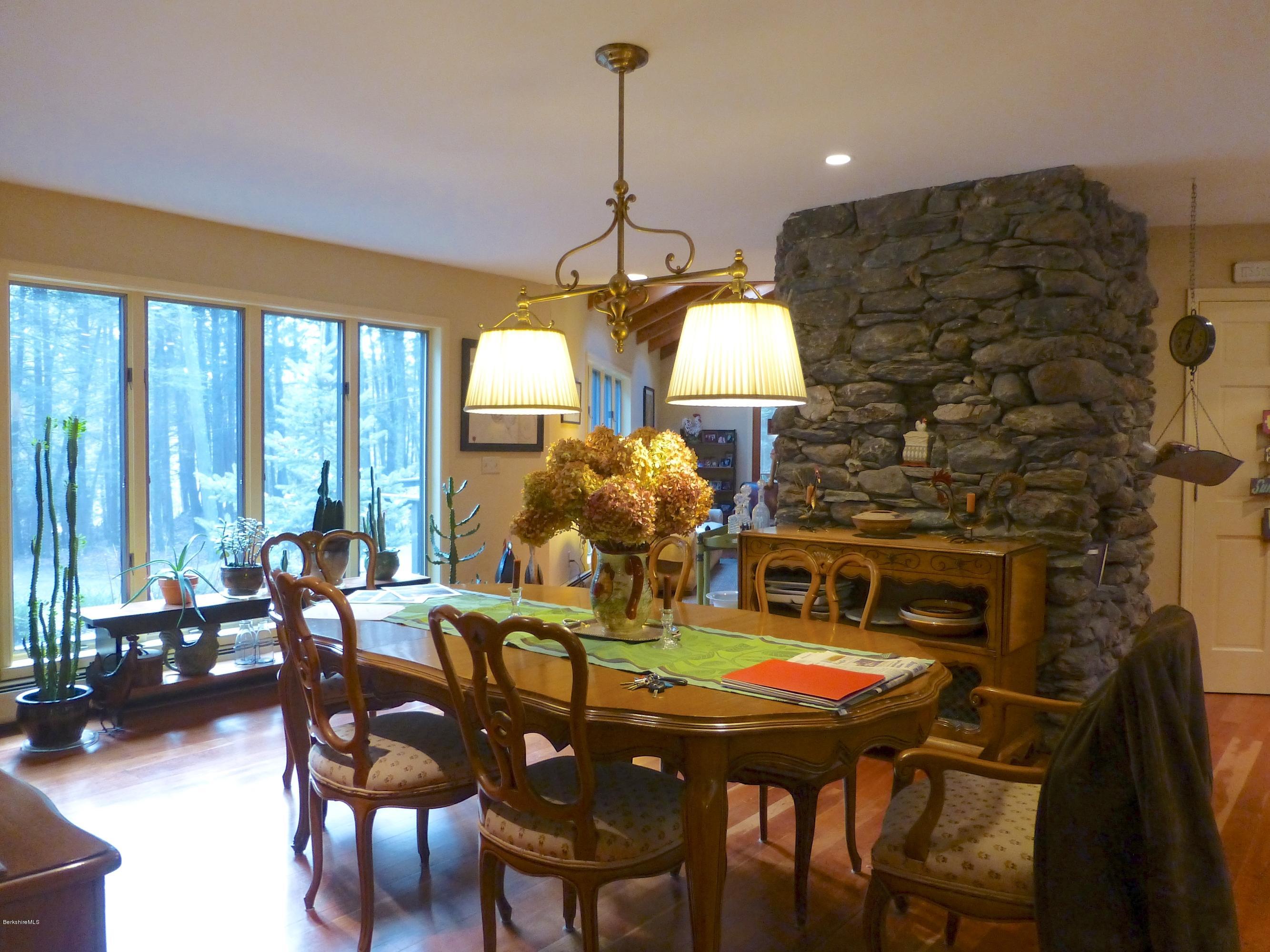 34 Glendale Road Stockbridge, MA 01262 - Photo 9 of 24 a view of a dining room with furniture and window