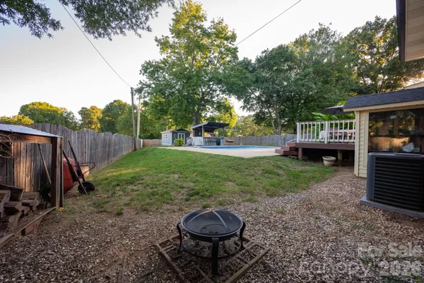 a view of outdoor space with seating