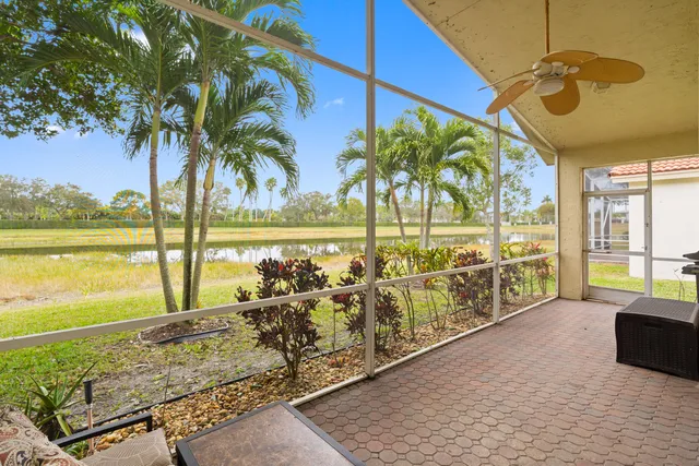 a building outdoor space with patio furniture