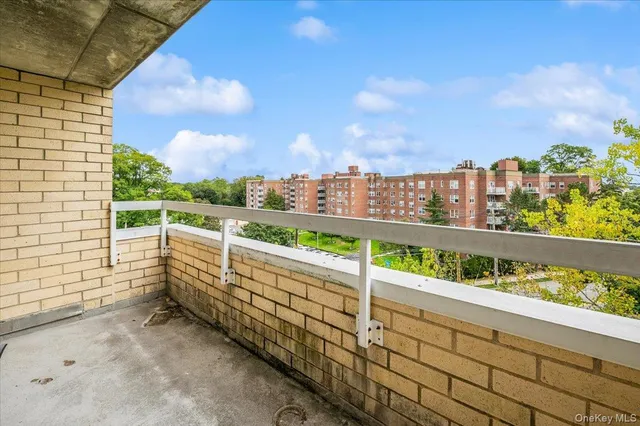 a view of balcony with city view