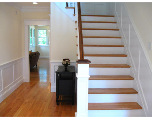 3 MacArthur Road Wellesley, MA 02482 - Photo 3 of 24 a view of entryway and hall with wooden floor