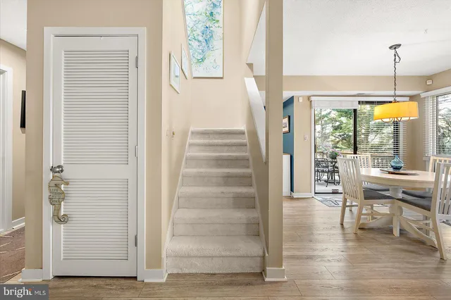 a bathroom with a shower and toilet